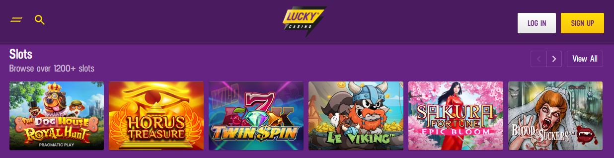 Spiele über 1200 Slots von führenden Spieleanbietern